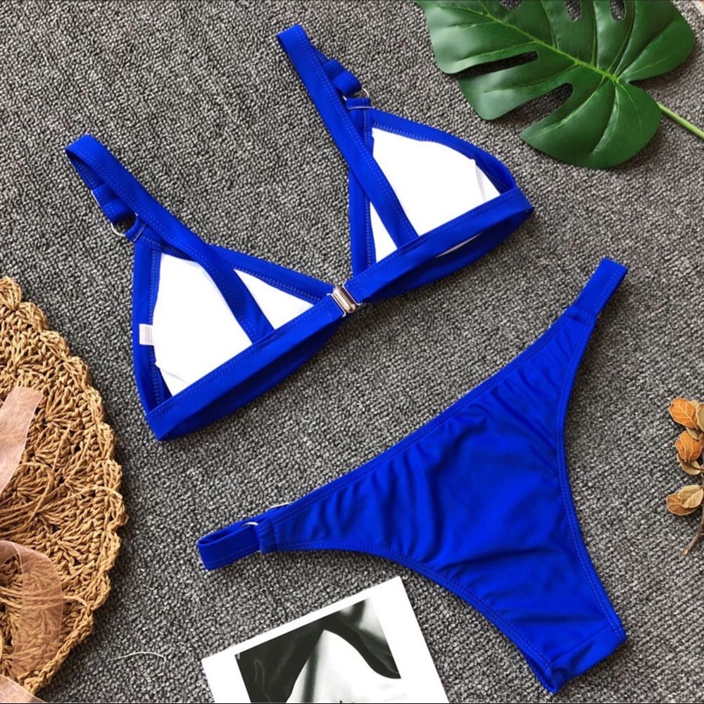 You Are My Angel Royal Blue Two Pieces Bikini - Picture 5 of 7